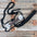 Mule Tape Halter -Leather Noseband - Large Roses