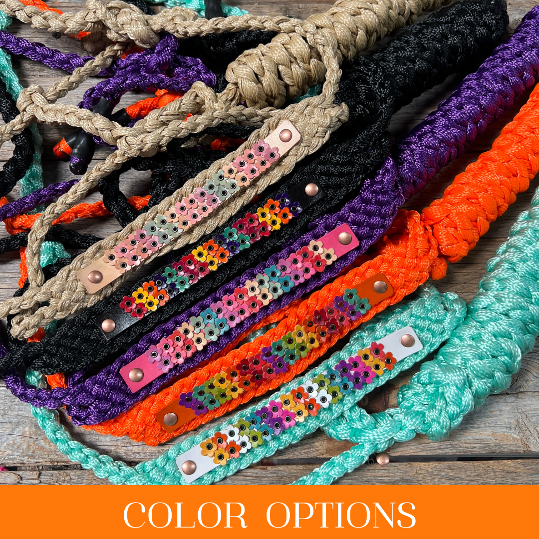 Double Flower Mule Tape Halter