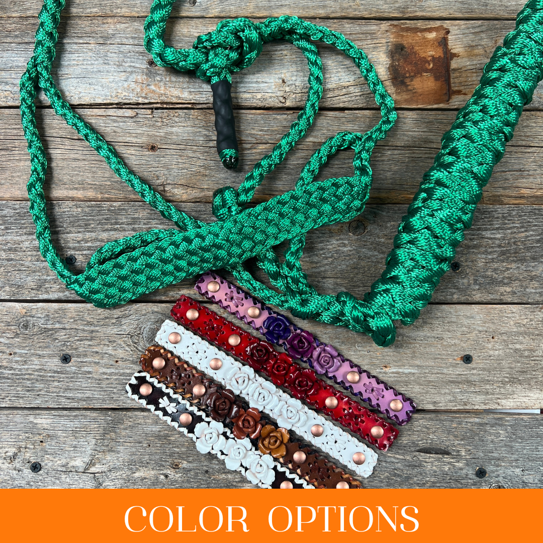 Rose - Green Mule Tape Halter