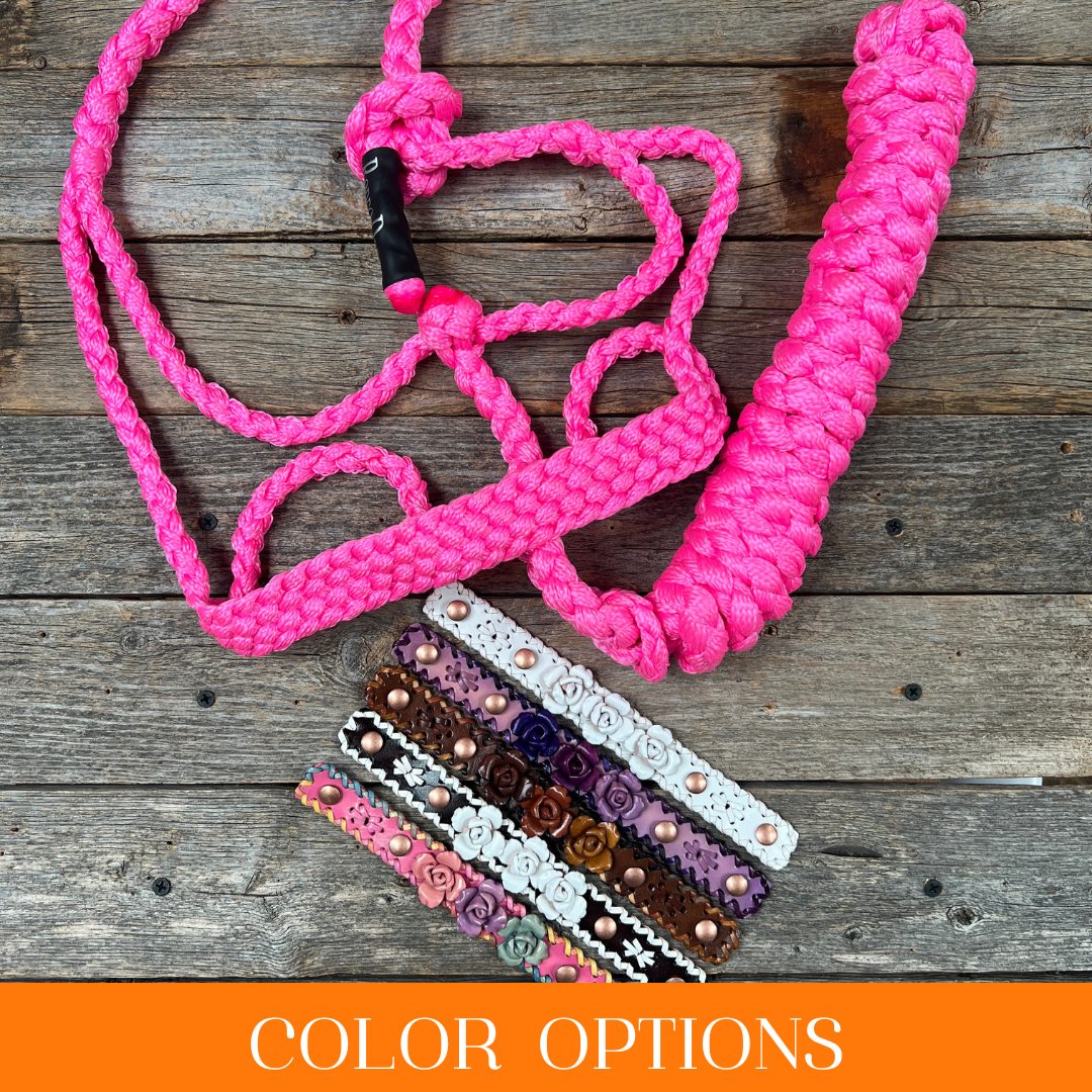 Rose - Pink Mule Tape Halter