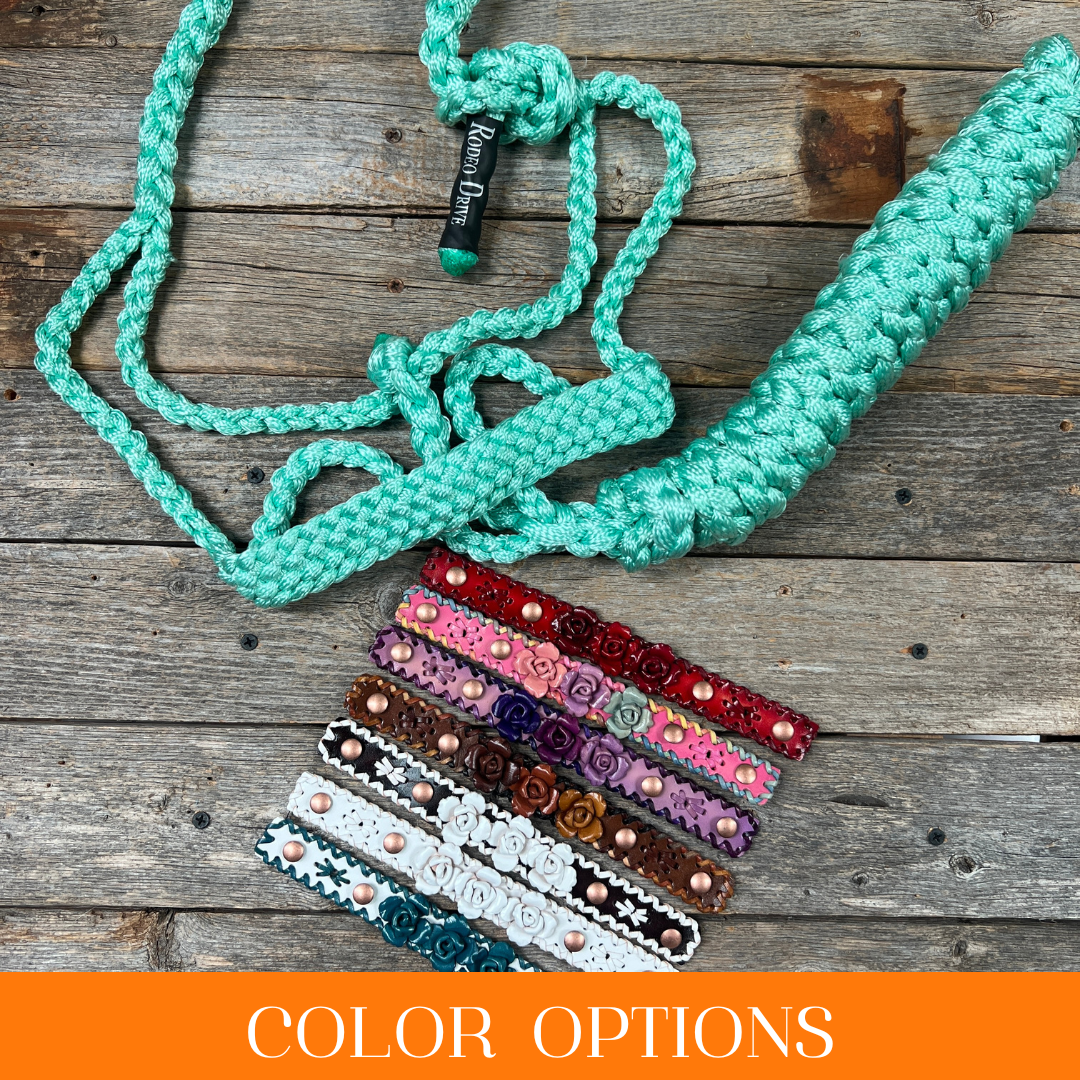 Rose - Seafoam Mule Tape Halter