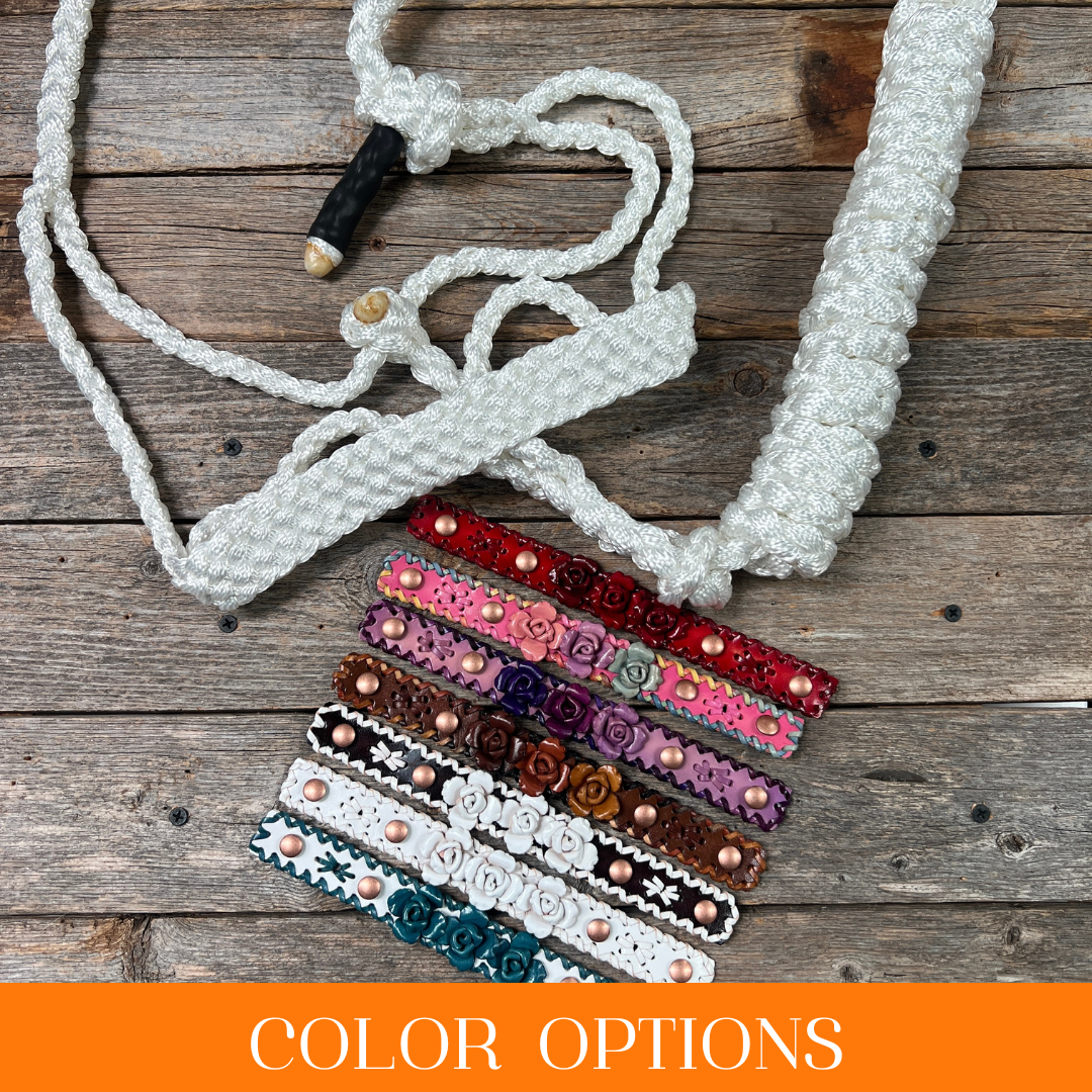 Rose - White Mule Tape Halter