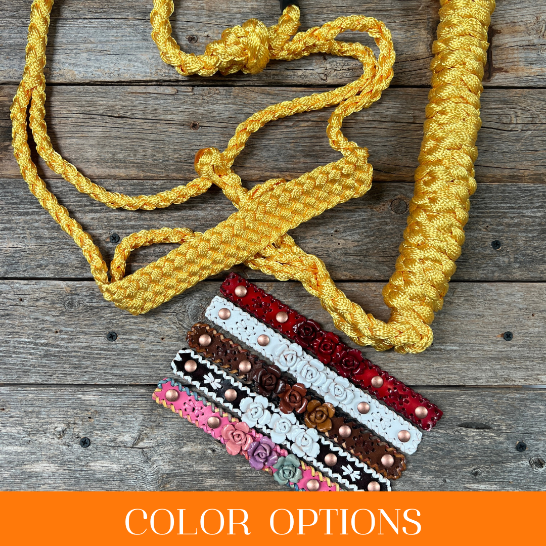 Rose - Yellow Mule Tape Halter
