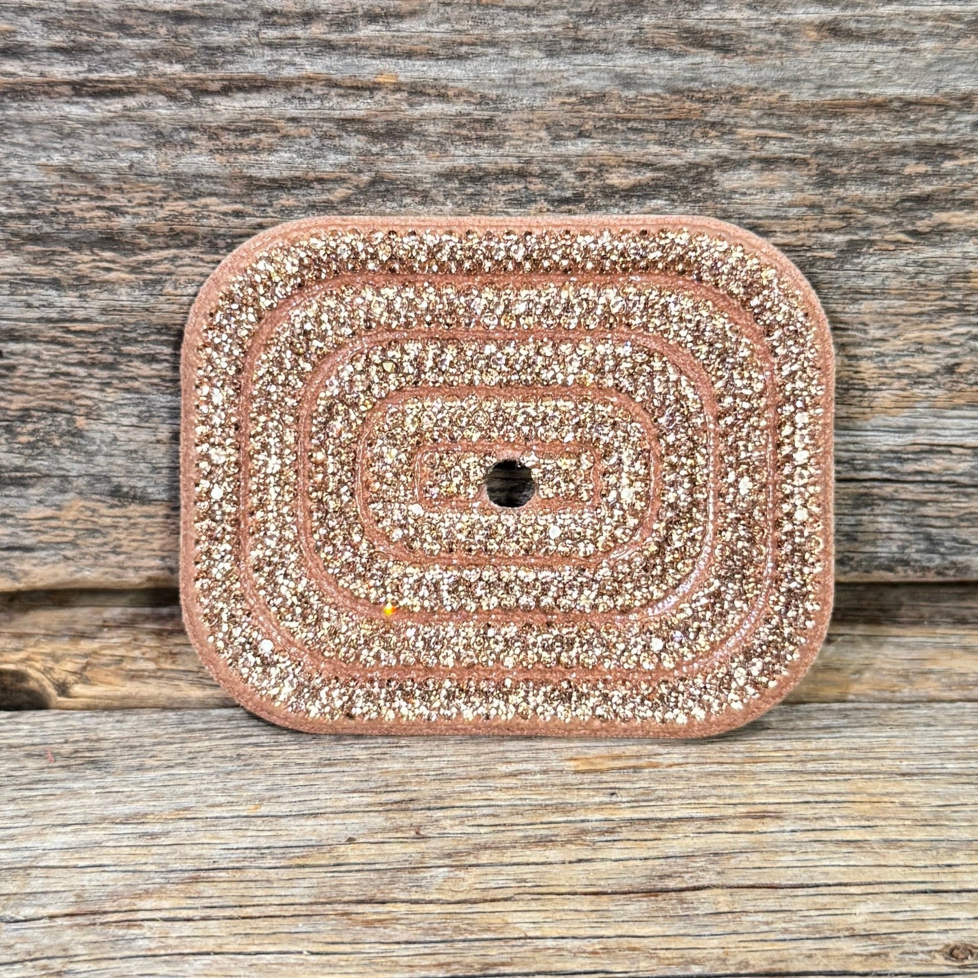Rectangle Rhinestone Rosette