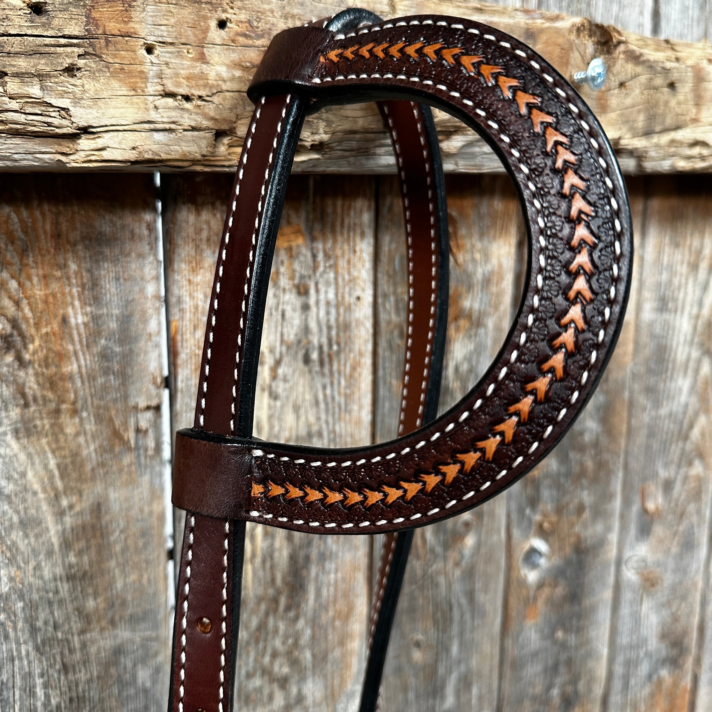Foxtail Two Tone One Ear Headstall / Bridle #24336