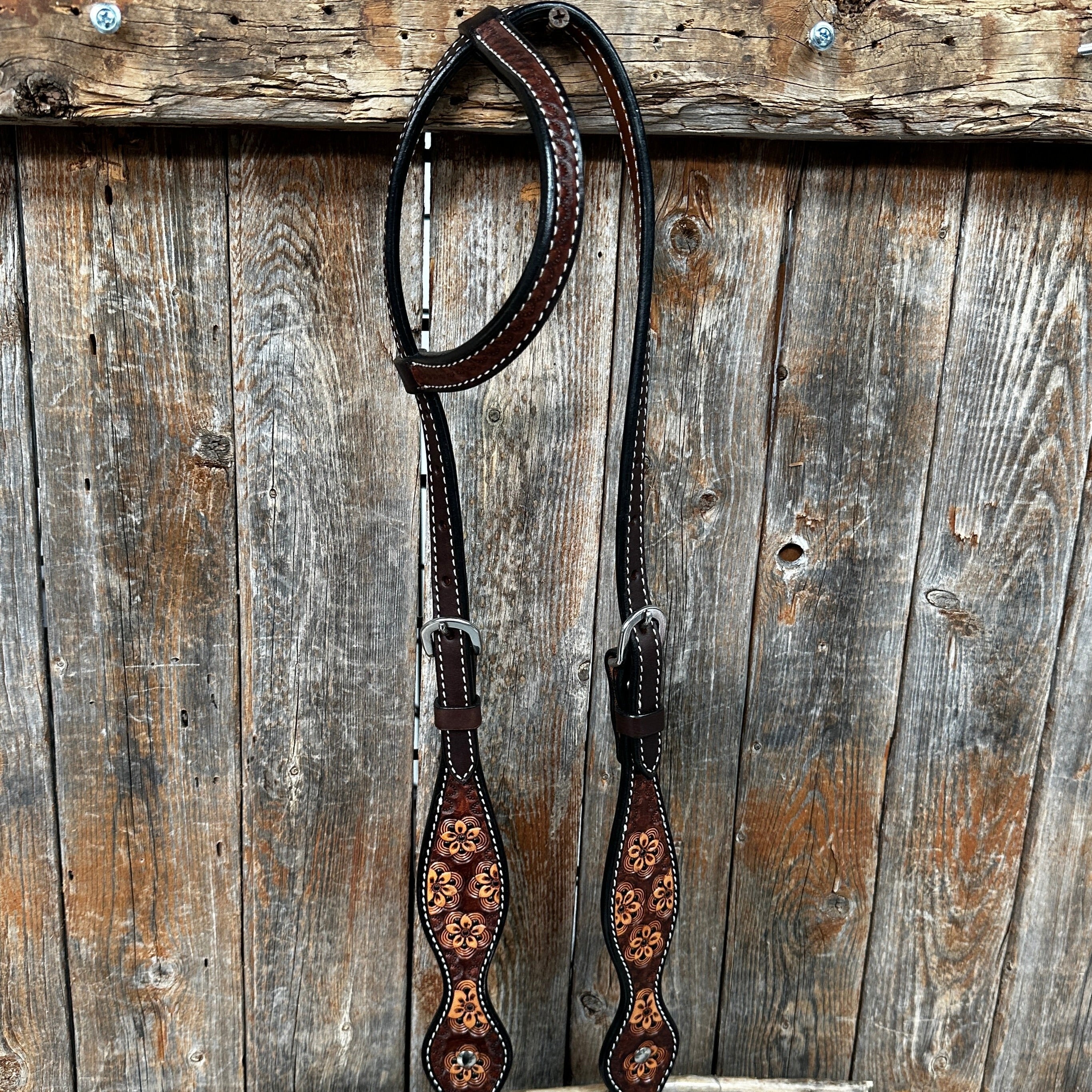 Flower Power One Ear Headstall / Bridle #24334