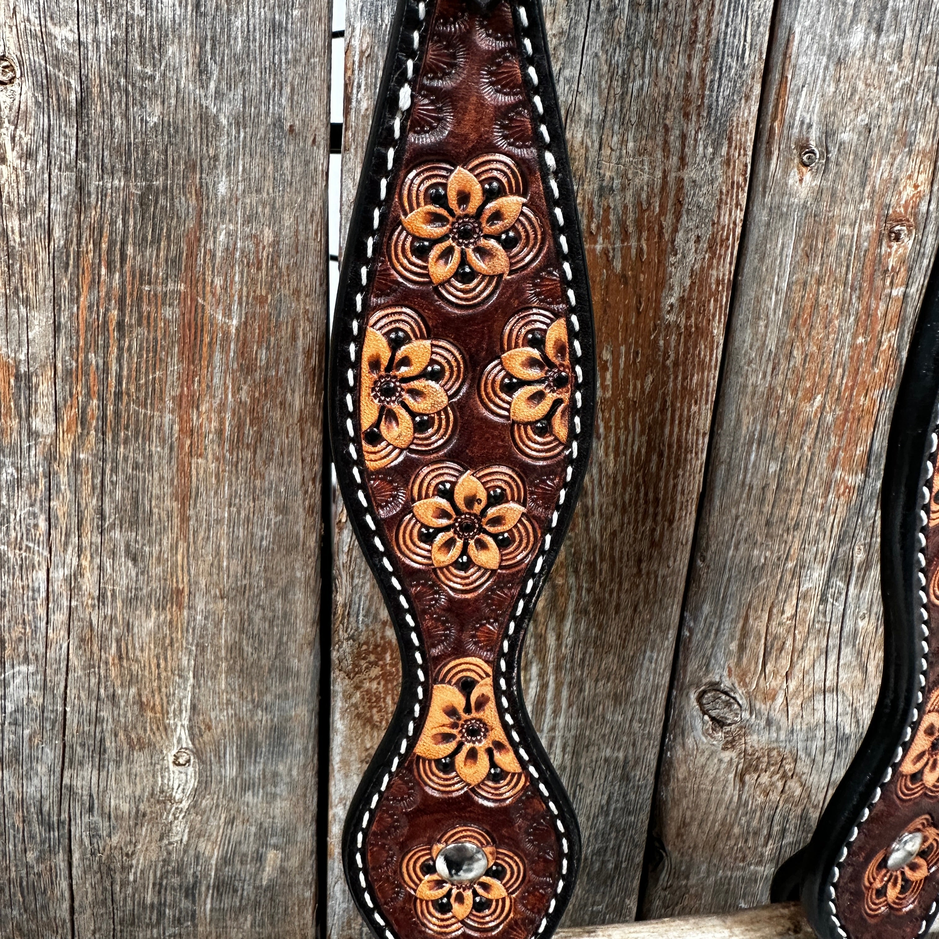 Flower Power One Ear Headstall / Bridle #24334