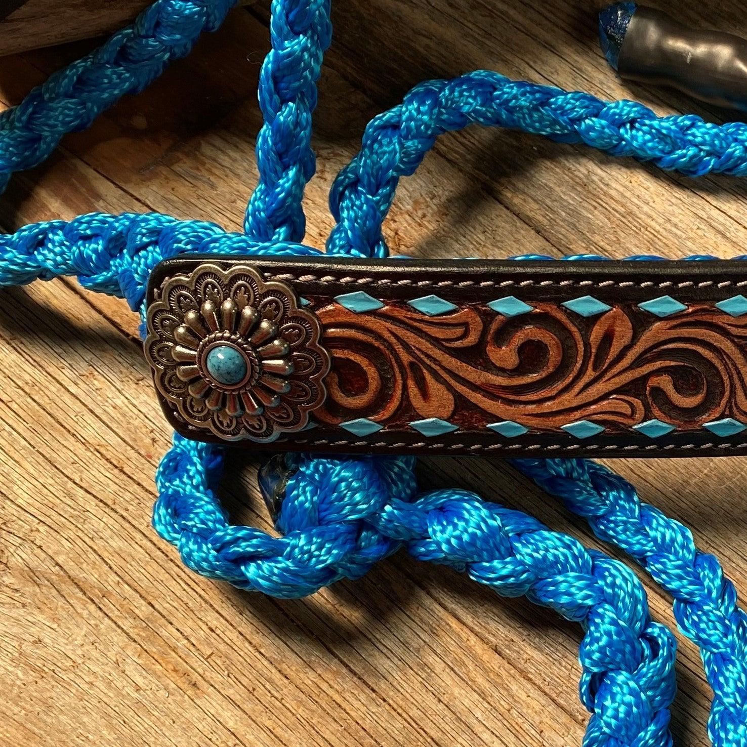 Blue Mule Tape Halter - Turquoise #MT209 - RODEO DRIVE
