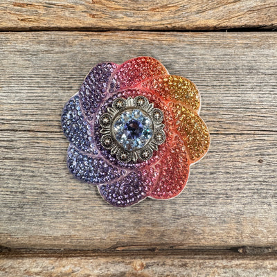 ANTIQUE SILVER LIGHT SAPPHIRE/LILAC