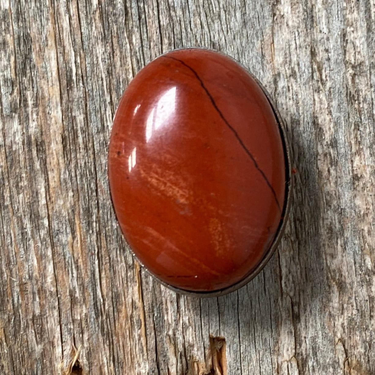 1" Oval Cabochon Stone Concho - Turquoise, Fuchsia, Rust, Blue, Sage, Lapis, White, Green