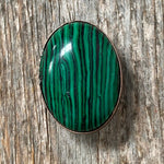 1" Oval Cabochon Stone Concho - Turquoise, Fuchsia, Rust, Blue, Sage, Lapis, White, Green