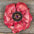 Pink Gardenia Leather Flowers - 1" Crystal Conchos - Options