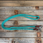 Teal Nylon Barrel Racing Reins #NR107