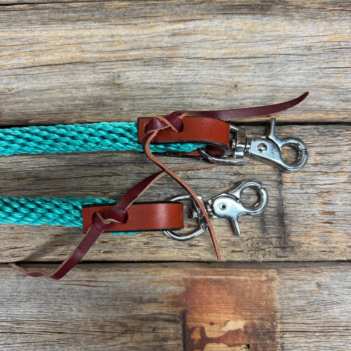 Teal Nylon Barrel Racing Reins #NR107