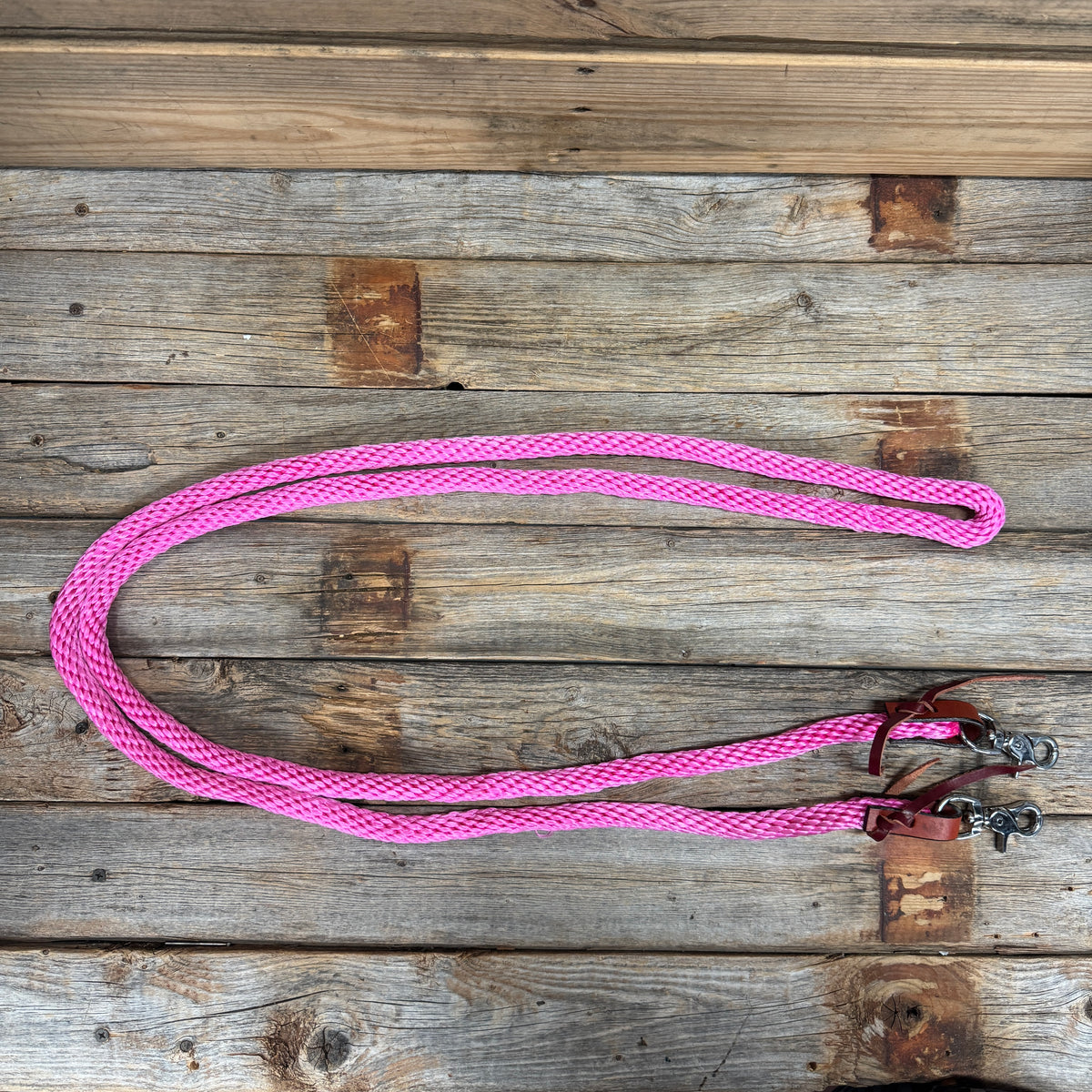 Pink Nylon Barrel Racing Reins #NR108