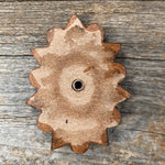 Blue Cabochon Stone - Leather Rosette Options -