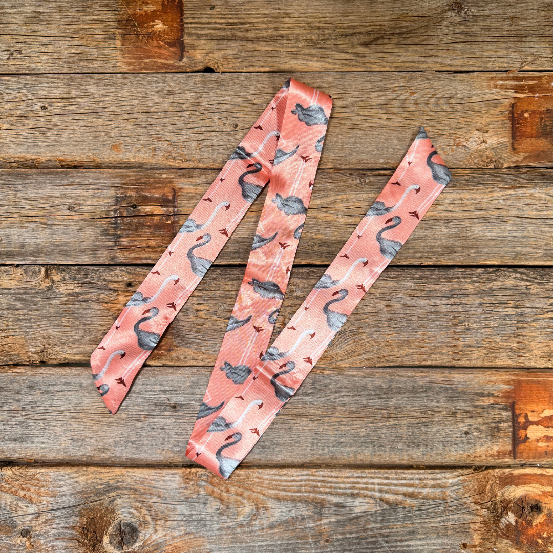 Pink Flamingoes Western_Wild_Rag_Scarf_for_Cowgirls_Rodeo_Drive_Conchos

