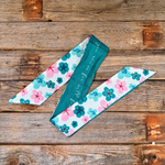 Pink and teal floral Western_Wild_Rag_Scarf_for_Cowgirls_Rodeo_Drive_Conchos
