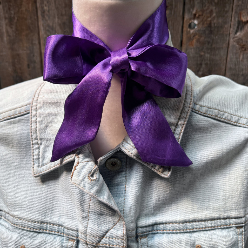 Purple Wild_Rag_Scarf_for_Cowgirls_Rodeo_Drive_Conchos