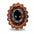 Lapis Cabochon Stone - Leather Rosette Options -