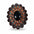 Lapis Cabochon Stone - Leather Rosette Options -