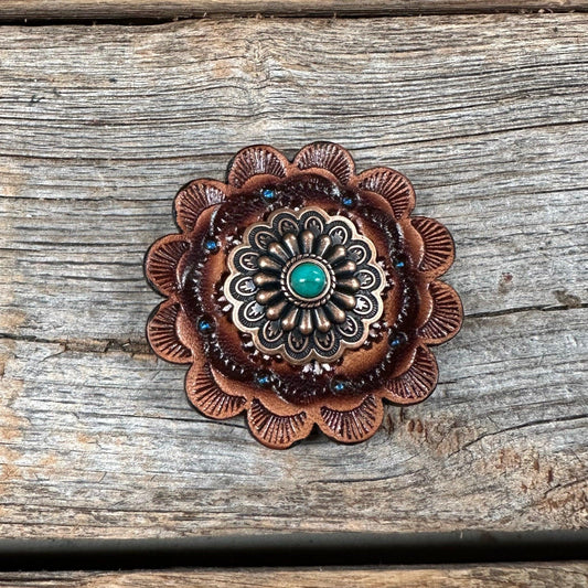 Ensemble western cuir marron bling tack avec incrustation et Ensemble western cuir marron bling tack avec incrustation et