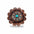 Copper Turquoise Western Concho W141