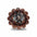 Starburst Antique Silver Western Concho W185