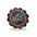 Copper Turquoise & Clear Crystal Western Concho W138