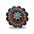 Copper Turquoise Sunflower Western Concho W188