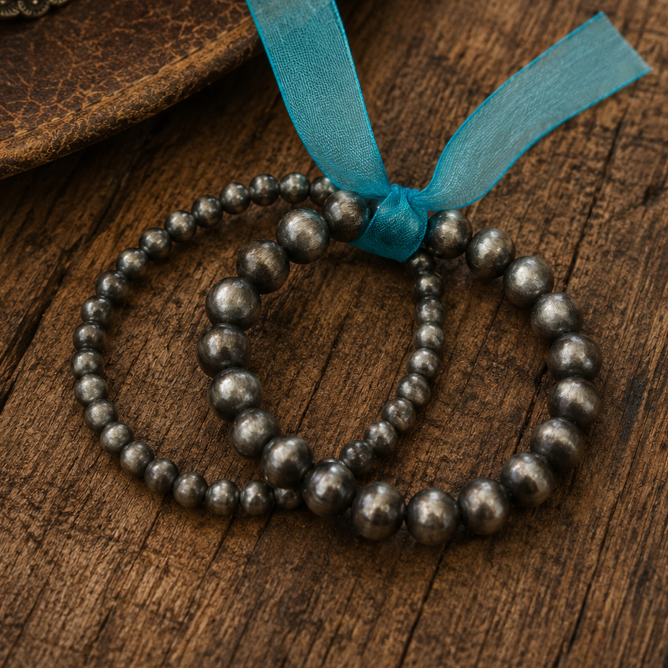Fashion Navajo Pearl Stretch Bracelet Set