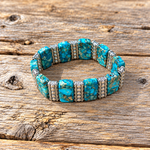 Fashion Turquoise Stone Stretch Bracelet