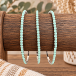 Light Turquoise Rhinestone Western Fashion Bracelet 3 pcs Set