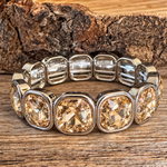 Champagne Rhinestone Western Fashion Bracelet