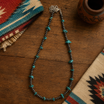 Fashion Navajo Pearl and Turquoise Necklace