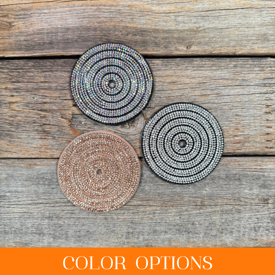 Circle Rhinestone Rosette