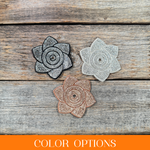 Pointed Flower Rhinestone Rosette