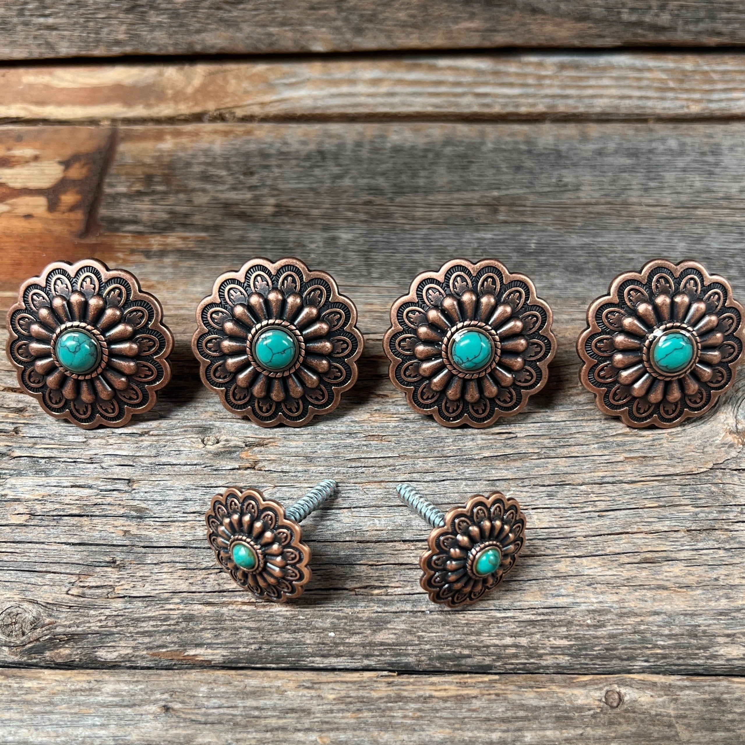 Copper Turquoise Saddle Set SSW103