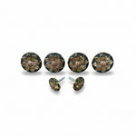 Black & Gold Sunflower Western Concho W125