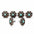 Copper Turquoise Western Concho W141