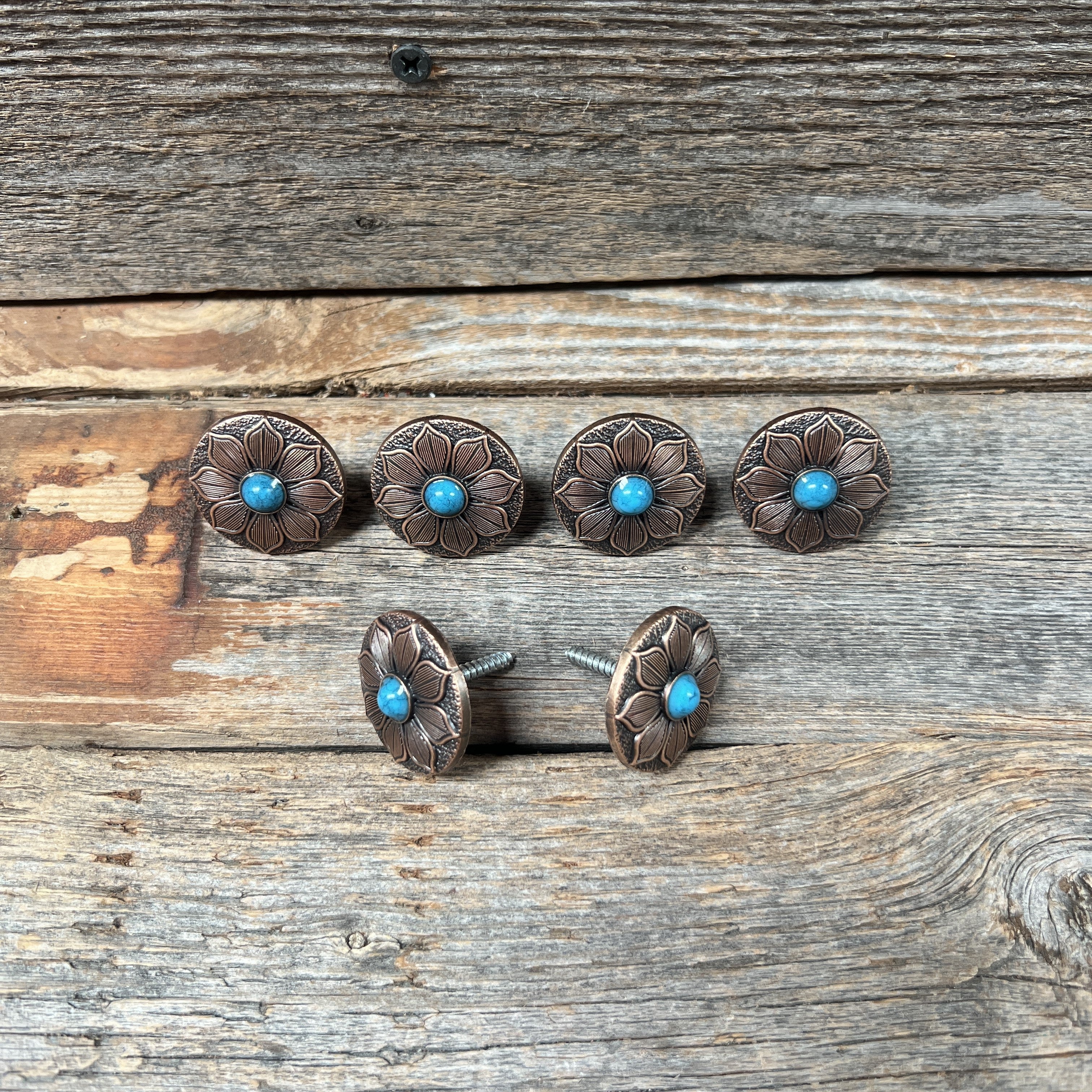 Copper Sunflower Western Concho W205