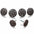 Copper Intricate Engraved Western Concho W224