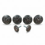 Antique Silver Flower and Loops Western Concho W235