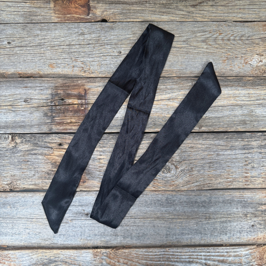 Solid Black Western_Wild_Rag_Scarf_for_Cowgirls_Rodeo_Drive_Conchos