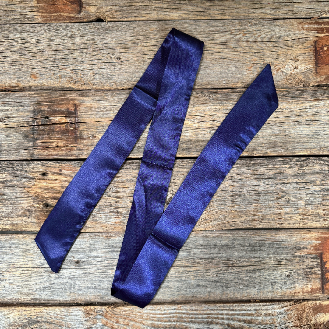 Solid Dark Blue Western_Wild_Rag_Scarf_for_Cowgirls_Rodeo_Drive_Conchos