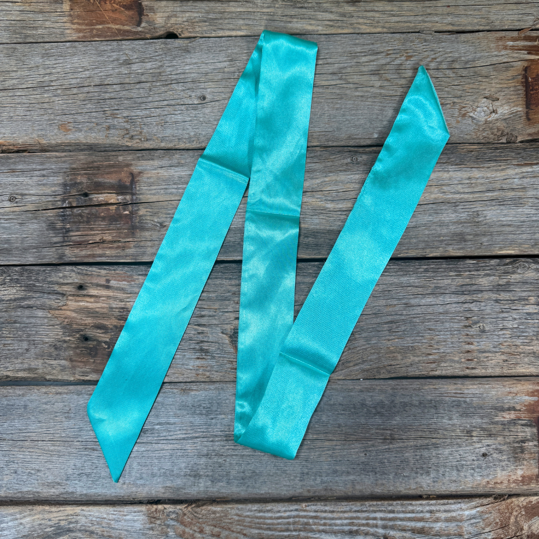 Solid Turquoise Western_Wild_Rag_Scarf_for_Cowgirls_Rodeo_Drive_Conchos