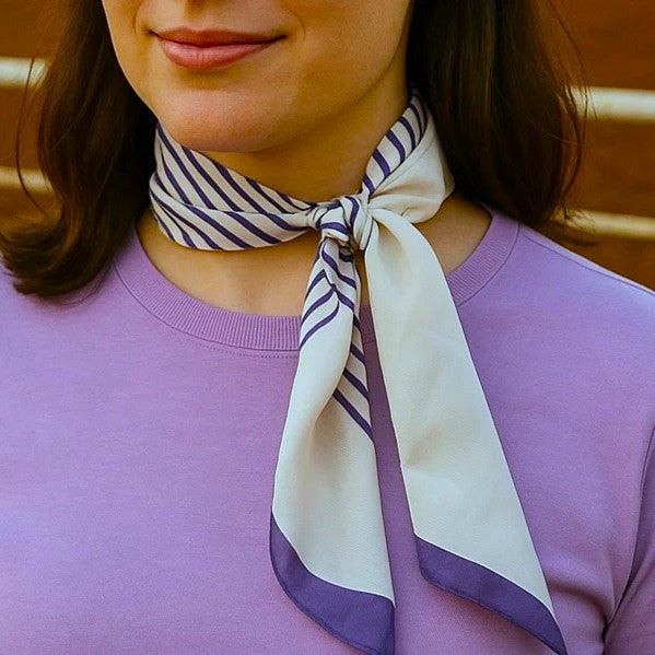 Cream Western Skinny Mini Wild Rag Scarf / Cowgirl Necktie #TW100