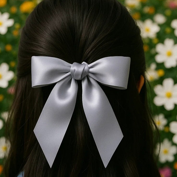 Silver / Grey Western Skinny Mini Wild Rag Scarf / Cowgirl Necktie #TW304