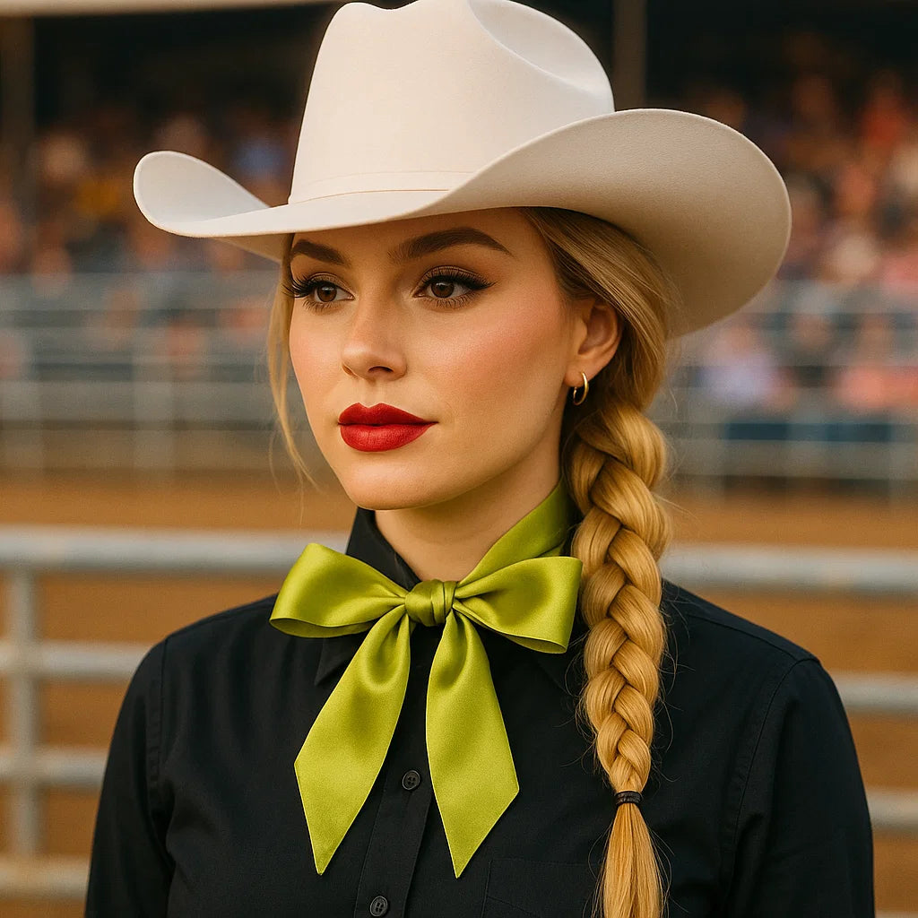 Light Green Western Skinny Mini Wild Rag Scarf / Cowgirl Necktie #TW305X