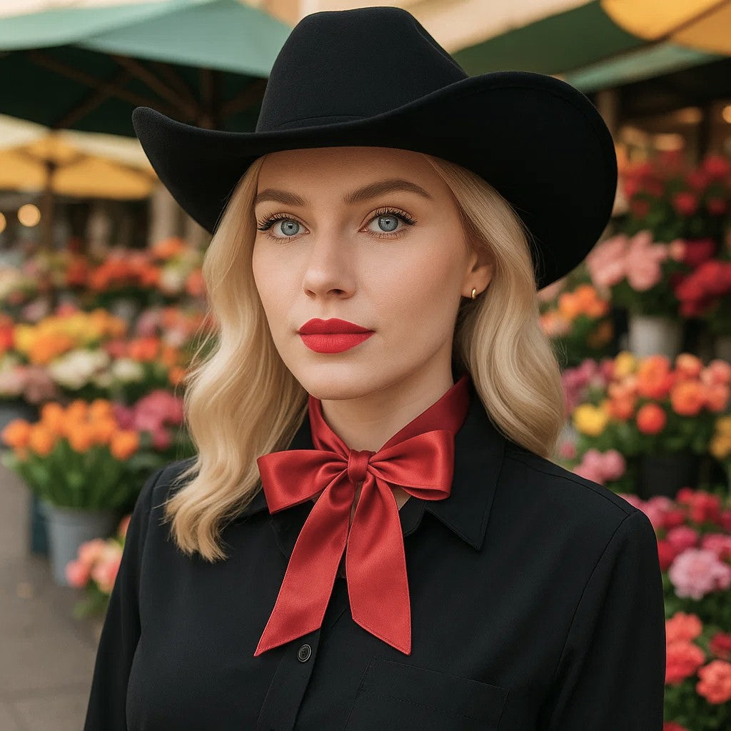 Dusty Copper Western Skinny Mini Wild Rag Scarf / Cowgirl Necktie #TW312